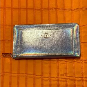 Coach Silver Hologram Wallet